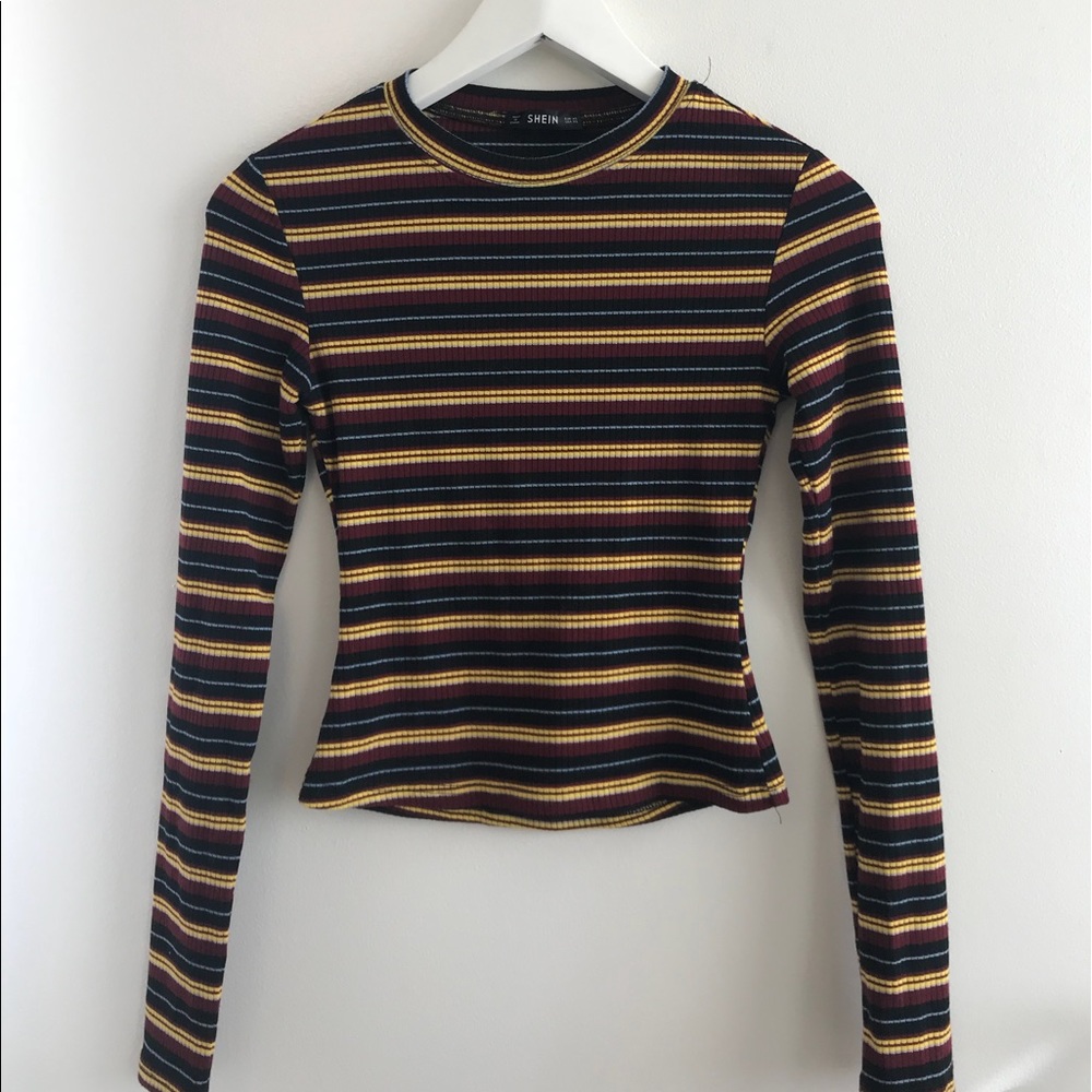 shein// striped long sleeved